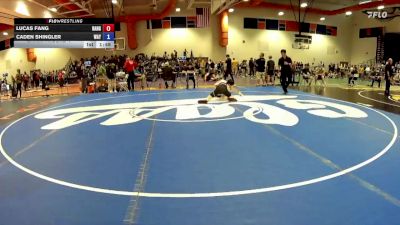 126 lbs Champ. Round 1 - Caden Shingler, Waynesboro vs Lucas Fang, Liberty Flight Club
