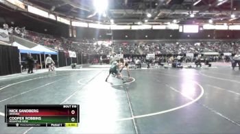 120 lbs Cons. Round 1 - Nick Sandberg, Ontario vs Cooper Robbins, Mountain View