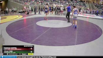 132 lbs Quarterfinal - Titus Cain, Harrisburg Mat Club vs Thomas Wippel, Eagle Point Youth Wrestling Cl