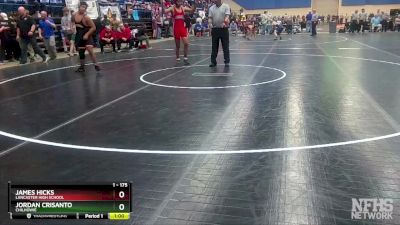 1 - 175 lbs Cons. Round 2 - Jordan Crisanto, Chilhowie vs James Hicks, Lancaster High School