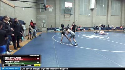 92 lbs Quarterfinal - Bennett Walsh, Ascend Wrestling Academy vs Andrew Crew, Punisher Wrestling Company