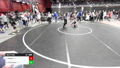 61 lbs Semifinal - Jett Elliott, Casper WC vs Gino Amorosa, Black Fox Wr Ac