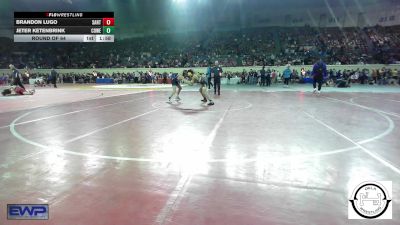 96 lbs Round Of 64 - Brandon Lugo, Santa Fe South vs Jeter Ketenbrink, Coweta