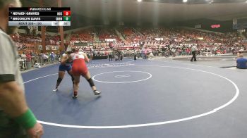 190 lbs Cons. Semi - Nevaeh Graves, Hoisington HS vs Brooklyn Davis, Shawnee Mission-Bishop Miege HS