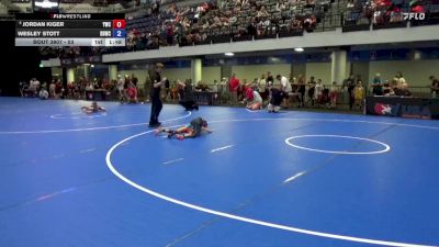 53 lbs Champ. Rd Of 16 - Jordan Kiger, Yorktown Wrestling Club vs Wesley Stott, Backyard Bullies Wrestling Club