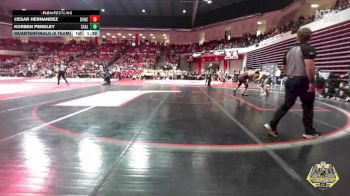 285 lbs Quarterfinals (8 Team) - Cesar Hernandez, DUNCAN vs Korben Pendley, CARL ALBERT