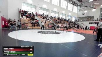 132 lbs Semifinal - Riley Jones, El Capitan vs Payton Mixon, Guajome