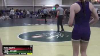 105 lbs Cons. Semi - Nikera Johnson, SANDUSKY vs Anna Buurma, Fowlerville