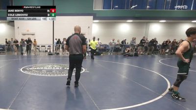 120 lbs Consi Of 32 #1 - Jake Benyo, PA vs Cole Lemovitz, RI