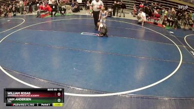 51 lbs Cons. Round 5 - Liam Andersen, JWC vs William Rosas, Sanderson Wrestling Academy