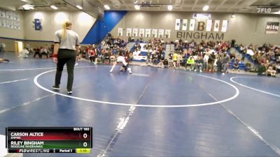 92 lbs Cons. Round 2 - Riley Bingham, Ridgeline Riverhawks vs Carson Altice, Empire