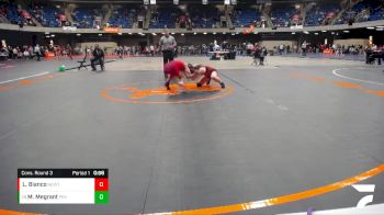 110 lbs Cons. Round 3 - Madizyn Megrant, Pekin vs Lola Bianco, New Trier