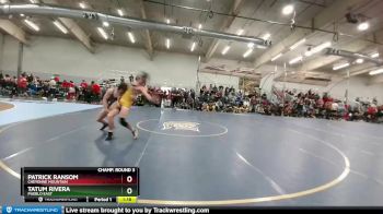 138 lbs Champ. Round 3 - Patrick Ransom, Cheyenne Mountain vs Tatum Rivera, Pueblo East