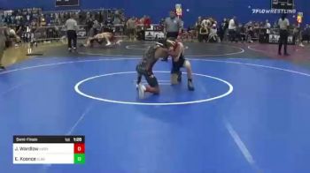 95 lbs Semifinal - Justin Wardlow, Harvey Twister vs Elias Koonce, Alber Athlectics