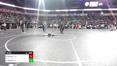 84.1 lbs Consi Of 8 #2 - Brekyn Boyle, Honey Badgers Wrestling Club vs Ellyana Brewer, Eierman Elite