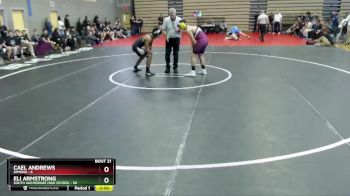 152 lbs Round 6: 1:30pm Sat. - Eli Armstrong, South Anchorage High School vs Cael Andrews, Dimond