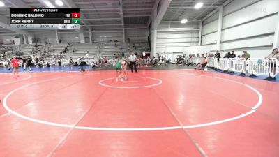 90 lbs Rr Rnd 3 - Dominic Baldino, Elite NJ MS Black vs John Kenny, Broad Axe Green