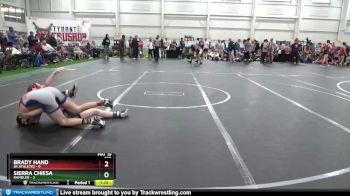 120 lbs Round 1 (10 Team) - Brady Hand, 84 Athletes vs Sierra Chiesa, Rambler