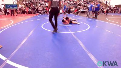 126 lbs Quarterfinal - Carson Huffman, Locust Grove vs Mikey Torrone, Vinita Kids Wrestling