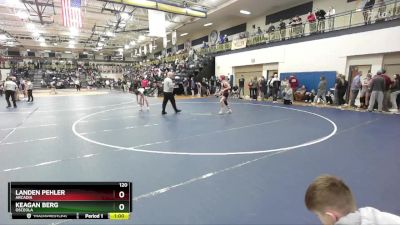 120 lbs Cons. Round 3 - Keagan Berg, Osceola vs Landen Pehler, Arcadia