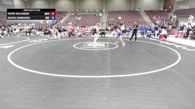 131 lbs Semis & 1st Wrestleback (8 Team) - Faith Gallegos, Northern Oklahoma College- Tonkawa vs Olivia Sandoval, Murray State