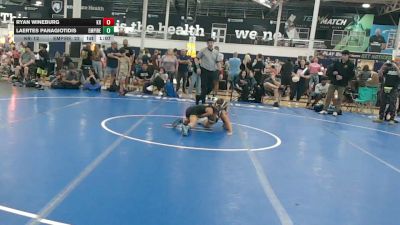 70 lbs Semifinal - Ryan Wineburg, Kraken Red - EL vs Laertes Panagiotidis, Empire Wrestling Academy - EL