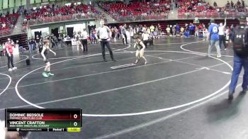75 lbs Champ. Round 1 - Vincent Crafton, Iron Hawk Wrestling Academy vs Dominic Bedsole, Fremont Wrestling Club
