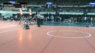 Rookie 3-5 68 Round 3 - Hunter Galeano, Raider Nation Wrestling Club vs Alex Johnson, Mathews Youth Wrestling Club