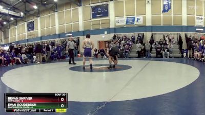 165 lbs Semis & Wb (16 Team) - Evan Roudebush, Bloomington South vs Bevan Shriver, New Haven