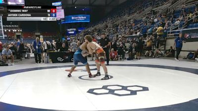 157 lbs Cons. Rd Of 32 - Dominic Way, West Virginia vs Jayden Cardona, Texas