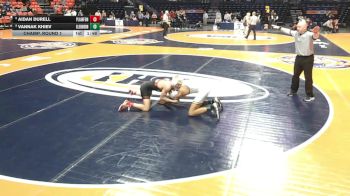 3A 126 lbs Champ. Round 1 - Aidan Durell, Plainfield (North) vs Vannak Khiev, Carol Stream (Glenbard North)