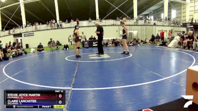 118 lbs Placement Matches (8 Team) - Stevie Joyce Martin, California vs Claire Lancaster, Oklahoma