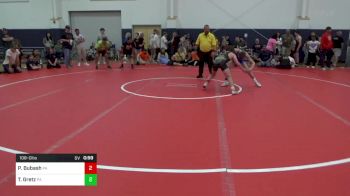 108-C lbs Quarterfinal - Preston Bubash, PA vs Tommy Gretz, PA