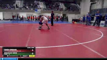 130 lbs Semis & 1st Wrestleback (8 Team) - Brennan Giese, Canby vs Owen Greenig, LSH (LeSueur/Henderson)