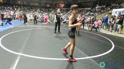 75 lbs Round Of 16 - Bronc Sumpter, Vian Wrestling Club vs Jax Thompson, Bristow Youth Wrestling