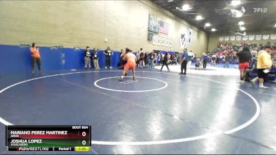 285 lbs Champ. Round 2 - Mariano Perez Martinez, Arvin vs Joshua Lopez, Atascadero