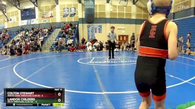 54 lbs Placement Matches (8 Team) - Blake Wood, Delta Wrestling Club Inc. vs Chase Dowty, Indian Creek Wrestling Club (S)