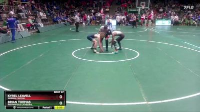 138 lbs Champ. Round 1 - Kyrel Leavell, Warren Central vs Brian Thomas, Indianapolis Cathedral