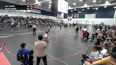 105 lbs Champ. Round 1 - Riley Rivera, 951 Wrestling Club vs Kelsie Chater, Pounders Wrestling Club