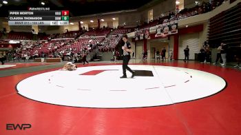 155 lbs 3rd Place - Piper Morton, Oologah vs Claudia Thomason, Shawnee High School Girls