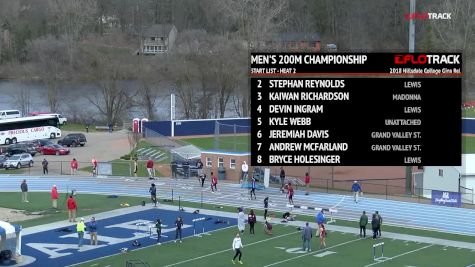 Men’s 200m Championship, Heat 2