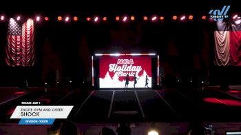 Excite Gym and Cheer - Shock [2024 L1 Youth Day 1] 2024 NCA Holiday Classic