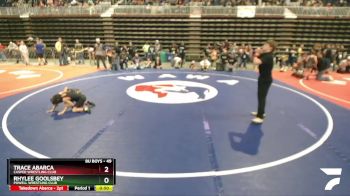 49 lbs Cons. Semi - Trace Abarca, Casper Wrestling Club vs Rhylee Goolsbey, Powell Wrestling Club