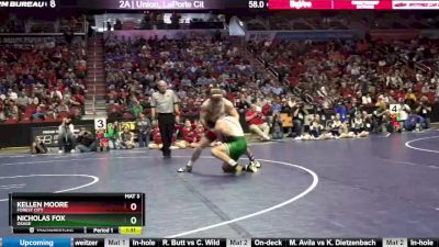 2A-170 lbs Semifinal - Nicholas Fox, Osage vs Kellen Moore, Forest City