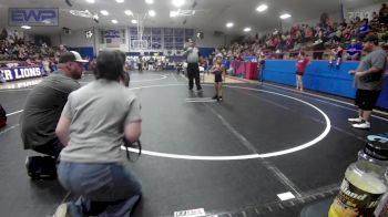 46 lbs Rr Rnd 2 - Carson Mackey, Chandler Takedown Club vs Xzander Taylor, South Central Punisher Wrestling Club