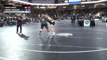 207 lbs Cons. Round 3 - Destiny Vaughans, Greensboro College vs Hailey Conley, Fort Hays State