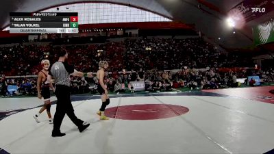 4A 120 lbs Quarterfinal - Alex Rosales, American Falls vs Talan Volkel, Kimberly
