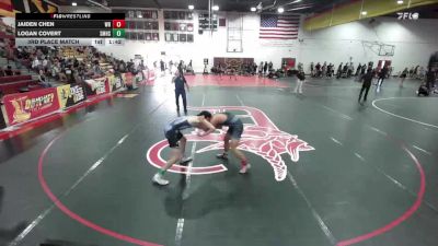 144 lbs 3rd Place Match - Jaiden Chen, War Room vs Logan Covert, San Marcos High School