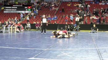 2A-215 lbs Cons. Round 5 - Parker Jordan, Oskaloosa vs Trevor Bailey, Iowa Falls-Alden