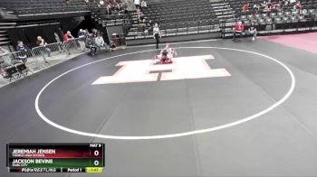 135 lbs Champ. Round 1 - Jeremiah Jensen, Tooele High School vs Jackson Bevins, Park City